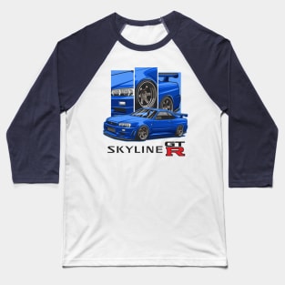 The Legendary Nissan Skyline GTR R34 Baseball T-Shirt